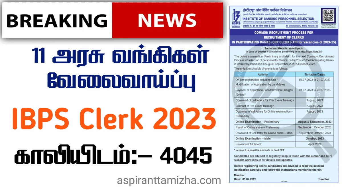 IBPS Clerk Recruitment 2023