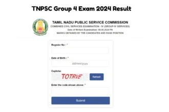 TNPSC Group 4 Exam 2024 Result Link